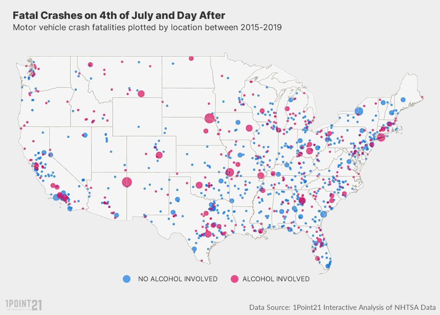 4th of July Fatals Map