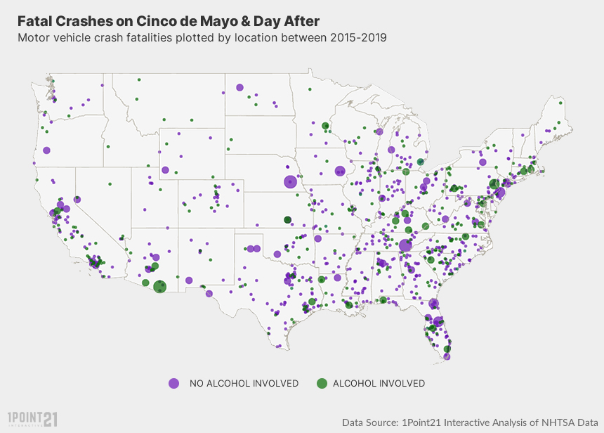 Cinco de Mayo Fatals Map
