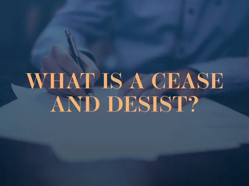 Cease And Desist Letter