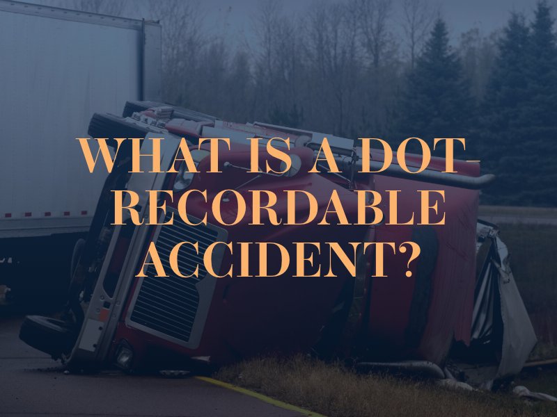 dot recordable accident