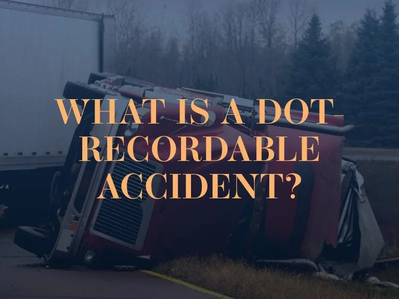 dot recordable accident