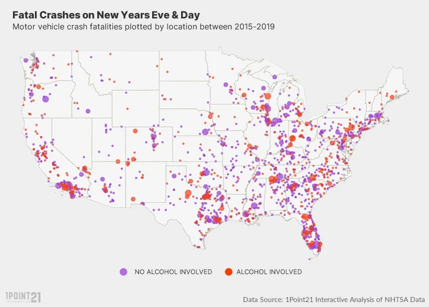 NYE Fatalities Map